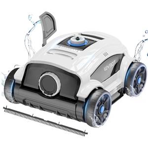 WYBOT Robot Piscina per 130 Minuti di Funzionamento, Aspiratore per Piscina con Prestazioni Potenti, Motori a Doppia Trazione, Robot para piscina fuori terra/piscina esterna fino a 100m²