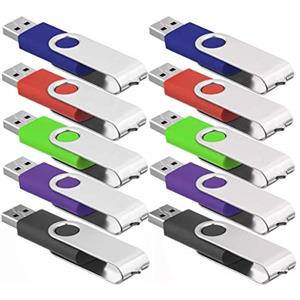 通用 Commercio all'ingrosso/lot/Bulk - 5/10/20 Pack (16MB-64GB) Chiavetta USB 2.0 Memory Stick di archiviazione dati Thumb Pen Fold U Disk (64 MB, 10 pezzi)