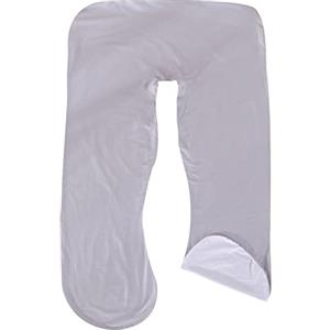 URFEDA Federa per cuscino a forma di U, in puro cotone, rimovibile e lavabile, per chi dorme sul fianco