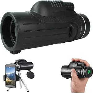 CHJJZXBF Cannocchiale 120X100 Cannocchiale a lungo raggio Telescopio monoculare con supporto per smartphone per il birdwatching