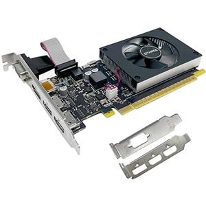 QTHREE GT 730 4G D3 Scheda Video, 2x HDMI, 1x DVI, 1x VGA, Scheda Grafica PC, GPU, per più monitor, for Win 7, 8, 10, 11, DirectX 11, 12