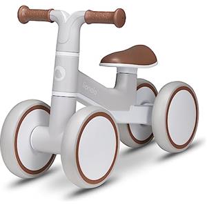 lionelo VILLY Bicicletta senza pedali per bambini da 1 a 3 anni o 30 kg, con 4 ruote, Ammortizzatore anteriore e sedile ergonomico, Un regalo perfetto per ragazze e ragazzi