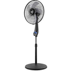 LUCE QUADRA Cfg Ventilatore Piantana, QUIET40 Silenzioso, 50W, 5 Velocità, 30 DB, Timer 8H, Telecomando, EV074