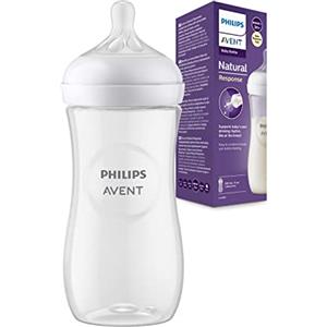 AVENT Philips Avent Biberon Natural Response - Biberon da 330 ml, senza BPA, per neonati da 3 mesi in su (modello SCY906/01)