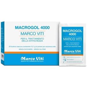 MARCO VITI FARMACEUTICI SPA MACROGOL 4000 20 BUSTINE DA 10,7 GRAMMI
