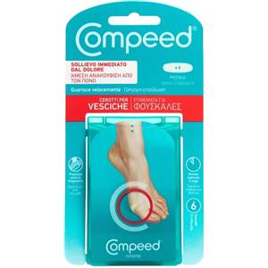 Compeed Cerotti per Vesciche Piccolo - 6 Pezzi, Sollievo Immediato e Guarigione Veloce