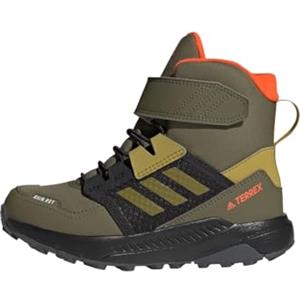 adidas Terrex Trailmaker High Cold.RDY Hiking, Shoes (Football) Unisex - Bambini e ragazzi, Focus Olive/Pulse Olive/Impact Orange, 38 EU