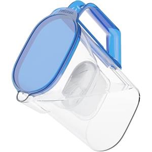 Wessper Caraffa Filtrante 2,7 L per Porta del Frigorifero, Compatibile con Filtro Brita Maxtra, Brocca Acqua Filtrante BPA Free - Blu
