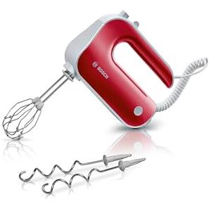 Bosch Styline Colour - Sbattitore Elettrico, 500 W, 5 Velocità e Turbo, Fruste FineCreamer in Acciaio Inox per Impasti Leggeri e Ganci in Acciaio Inox per Impasti Pesanti