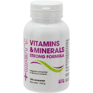 +Watt Vitamins e Minerals Strong Formula 120cpr