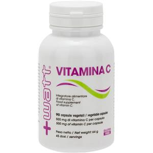 WATT Vitamina C 90 Capsule - Supporto Immunitario e Antiossidante, Senza Glutine