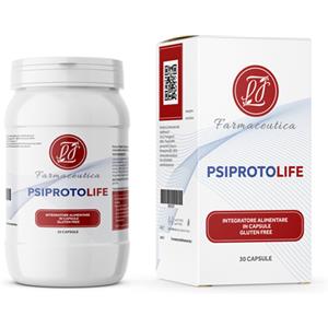 FL GROUP Srl PSIPROTOLIFE - Integratore alimentare in capsule con FOS, Inulina e probiotici - 30 capsule