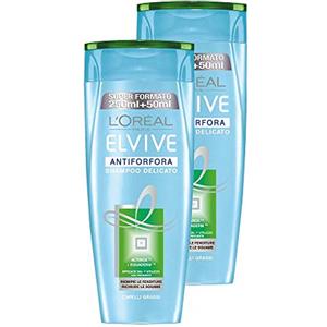 L'Oreal Paris L'Oréal Paris Elvive Antiforfora Shampoo Delicato per Capelli Grassi, 2 x 300 ml