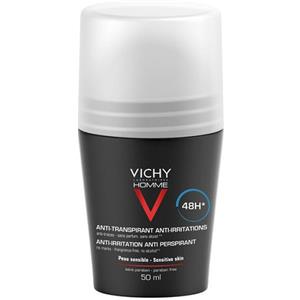 Vichy Homme Deodorante Roll-On Pelle Sensibile 50 ml - Protezione 48h Uomo