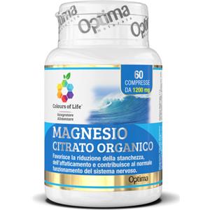 Colours of life magnesio citrato organico 60 compresse 1200mg