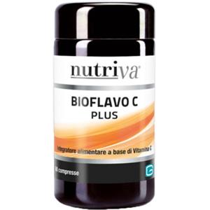 Nutriva Bioflavo C Plus - Integratore Alimentare con Vitamina C per Difese Immunitarie e Microcircolo - 60 Compresse
