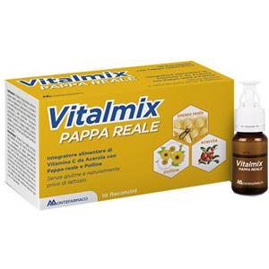 Vitalmix Pappa Reale - Integratore Alimentare con Vitamina C da Acerola, 10 Flaconcini da 10 ml, Senza Glutine e Lattosio