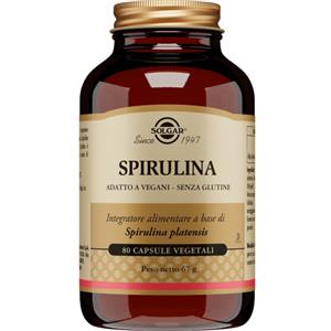 Solgar Spirulina - Integratore Alimentare Vegano in 80 Capsule Vegetali per Sostegno Vitale