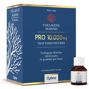 Optima Collagene Marino PRO 10000 mg - Trattamento Urto 12 Flaconi | Pelle e Articolazioni al Top