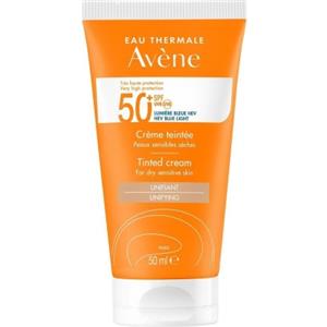 Avène Fluido Colorato SPF 50 50ml - Protezione Solare per Pelli Sensibili con Effetto Tocco Secco