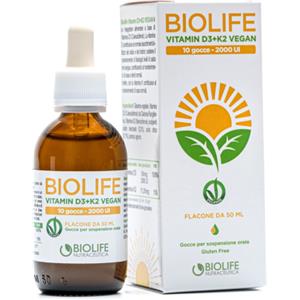 Biolife vitamin d3+k2 vegan gocce 50 ml