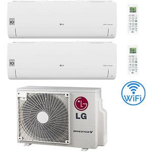 Lg Climatizzatore Condizionatore LG Libero Smart R32 Wifi Dual Split Dual Inverter 9000 + 9000 BTU con U.E. MU2R15 NOVITÁ Classe A+++/A++