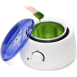 SQUADO Scaldacera Elettrico Professionale 100w per Tutti i Tipi di Cera - Controllo della Temperatura Regolabile e Sicurezza Termica Integrata