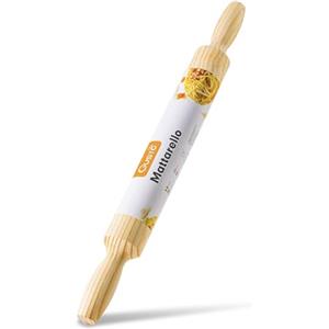 IPEA Mattarello in Legno con Manici - 40 cm x 4 cm - Mattarello con Superficie Antiaderente per Stendere e Impastare Pasta Fresca, Pizza, Biscotti, Ravioli, Torte, Pasticceria - Utile in Cucina