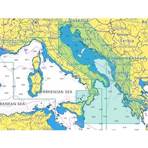 C-MAP Cartografia Compatibili con Lowance, B&G, Simrad - per GPS, Chartplotter, Ecoscandaglio Barca (Mar Adriatico + Mar Ionio, Discover)