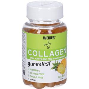 Weider Collagen Up Ananas - Integratore alimentare in caramelle gommose con collagene e vitamina C per pelle, cartilagini e ossa - 50 caramelle