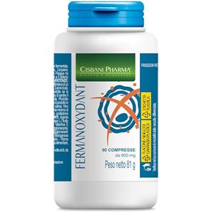 CISBANI PHARMA Fermanoxydant, Integratore antiossidante a base di Papaya fermentata. 90 cpr con acido alfa lipoico, glutatione forte e Astaxantina. Contrasta l'invecchiamento cellulare e regola lo stress ossidativo