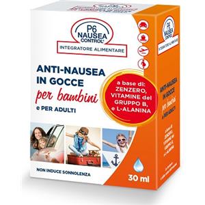 P6 Nausea Control - Anti-Nausea In Gocce Per Bambini E Adulti Confezione 30 Ml