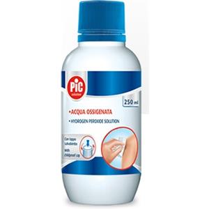 PIC Acqua Ossigenata 3% - Flacone 250 ml con Tappo Salvabimbo
