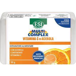 Esi Multicomplex Integratore Vitamina C ed Acerola 50 Caramelle