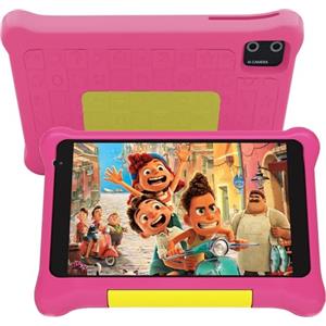 HotLight Tablet Bambini 7 Pollici Kids Tablets con Controllo Parentale, Android 13 Tab, Quad-core Processore Doppia Fotocamera, Wifi Bluetooth, Tablet per Bambini con Custodia(Rosa)