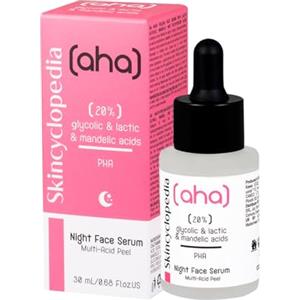 Skincyclopedia AHA PHA - Siero esfoliante per il viso con 20% acido glicolico, lattico, mandorle e poliidrossiacidi, peeling chimico, cura del viso altamente efficace, 30 ml