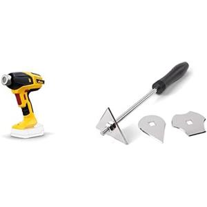 WAGNER la pistola termica a batteria Furno 550, incl. Ugello a riflessione e a getto largo + WAGNER Kit raschia-vernice con 3 lame per pistole termica FURNO