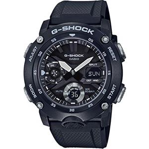 Casio Orologio Quarzo Unisex, misura cassa 49.00mm con quadrante Nero Analogico e Digitale e cinturino Nero in Rubber Strap GA-2000S-1AER