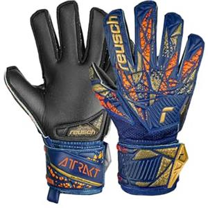 Reusch Attrakt Silver Junior Guanti da portiere per i bambini con Expanse Cut e una presa eccezionale