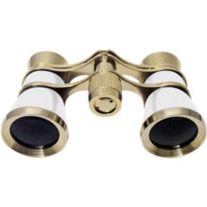 Braun - Cannocchiale da opera 3 x 25, colore: Oro/Perla