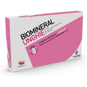 Biomineral Unghie, 30 Compresse, Integratore per Unghie con Aminoacidi, Vitamina E, Rame e Zinco