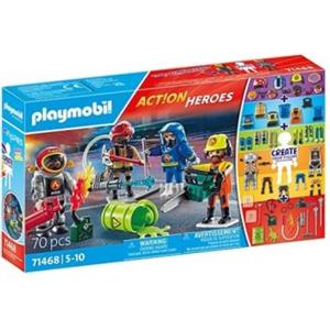 Playmobil 71468 Set da Gioco Pompieri con Figure Personalizzate e Accessori Staccabili, per Bambini dai 5 ai 10 Anni