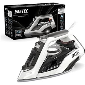 Imetec Zerocalc Z3 3700 - Ferro da Stiro a vapore - Tecnologia Anticalcare - Piastra Ceramica ad Alta Scorrevolezza - 2400W - Colpo Vapore 160 g - Dispositivo Antigoccia - Risparmio Energetico