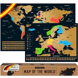 envami Mappa del Mondo da Grattare - Spagnolo
