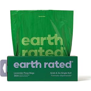 Earth Rated Sacchetti Igienici Biodegradabili per Cani - 300 Pezzi, Extra Spessi e Profumati alla Lavanda