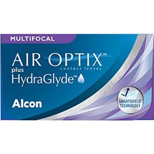 Air Optix Plus HydraGlyde Multifocal Lenti a Contatto Mensili, 6 Lenti, BC 8.6 mm, DIA 14.2 mm, ADD MED, -1.25 Diopt