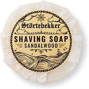 Störtebekker Shaving Accessories Störtebekker Premium Sapone da rasatura (Sandalo) - per una ricca schiuma da barba - Perfetto per la rasatura con rasoio di sicurezza e rasoio a lama dritta - vegano - fatto a mano (70g, 1pc.)