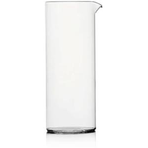 Ichendorf Milano Brocca Trasparente senza Manico | Collezione Tube | 120 cl | Vetro Borosilicato | Fatto a Mano