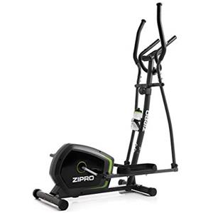 Zipro Neon Magnetico Crosstrainer per Uso Domestico Fino a 120 kg - Trainer ellittico a 8 Livelli di Resistenza con Computer per misurare Le pulsazioni, Le Calorie, la Distanza, la velocità - in Nero
