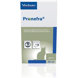 Virbac Pronefra - Mangime complementare per cani e gatti, supporto della funzione renale, 60 ml